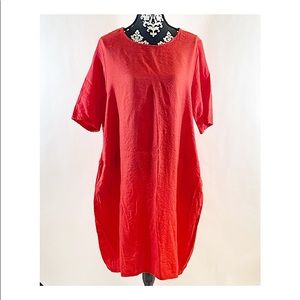 Miss Look Red Tunic Dress